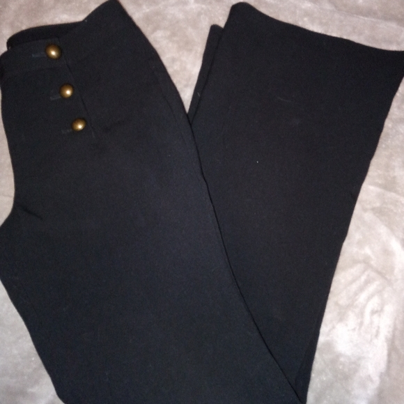 Express Pants - Express bell bottoms black pants brass looking hardwear